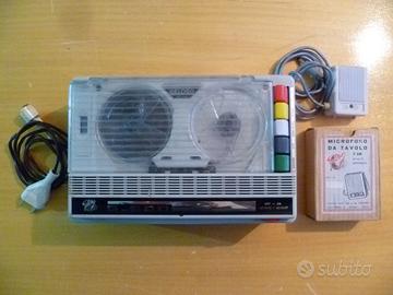 Registratore Geloso G600 con microfono da tavolo