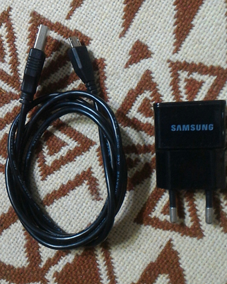 Alimentatore Samsung + Cavo USB (Nero)