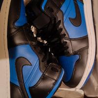 Nike Air Jordan 1 mid blu nere