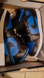 Nike Air Jordan 1 mid blu nere