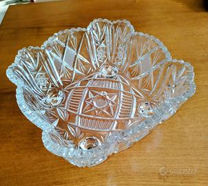 portafrutta 25x25 in cristallo di Boemia 