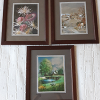 3 quadri con stampe Dufex prints