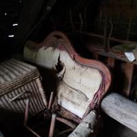 Telai in ciliegio  di un divano, 2 poltrone e 1930