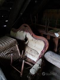 Telai in ciliegio  di un divano, 2 poltrone e 1930