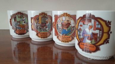 Set 4 Mug Vintage Villeroy & Boch x Douwe Egberts