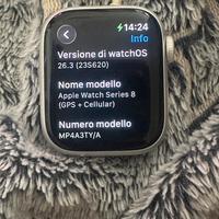 Apple Watch 8 41 mm Silver Gps+Cellulare