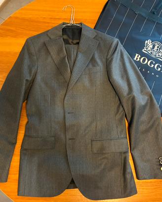 Boggi completo grigio a righe taglia 46