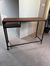 FJÄLLBO Scrivania, nero, 140x70 cm