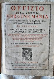 Libro Offizio Della Gloriosa Vergine Maria 1791
