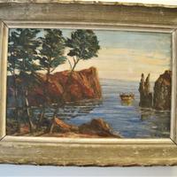 Quadro ad olio di Louis Jacques Vigon (1897-1985)