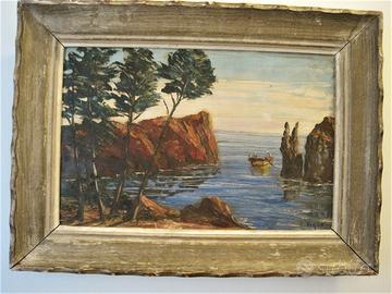 Quadro ad olio di Louis Jacques Vigon (1897-1985)