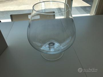 Vaso vetro calice vino arredo ampolla