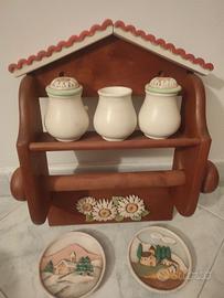 Porta spezie in Legno massello 