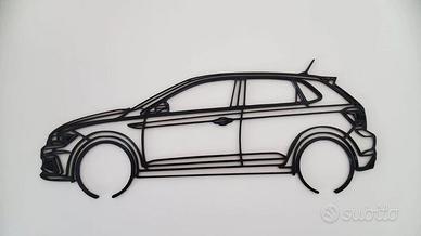 Wall Art Auto 3D Profilo Laterale VW Polo GTI mk6