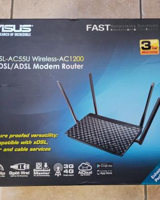 Asus DSL-AC55U Wi-Fi ADSL/VDSL Modem Router