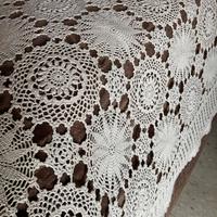 Copriletto Antico Uncinetto color Ecrù