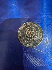 Medaglia argento Rotary. 