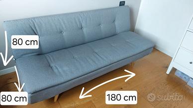 Divano Letto Maisons du Monde - Grigio Chiaro (Sti