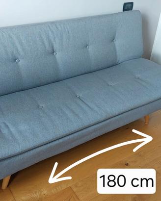 Divano Letto Maisons du Monde - Grigio Chiaro (Sti