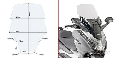 PARABREZZA TRASPARENTE GIVI D1166ST 58x44,5cm PER 