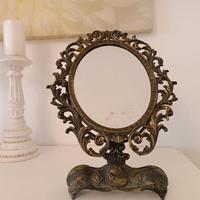 Specchio metallo vintage d’epoca