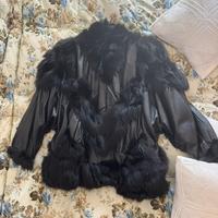 Giacca donna in pelle vera e pelo