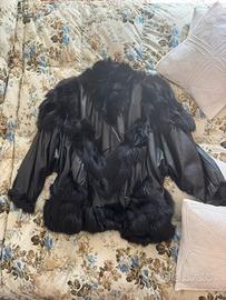 Giacca donna in pelle vera e pelo