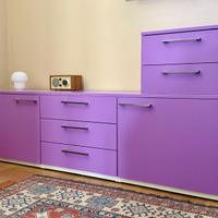 Mobile legno laccato per cameretta e comodino