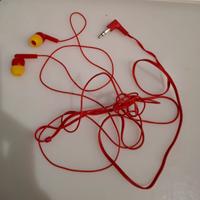 Auricolari in-ear rossi con filo e jack 3,5mm
