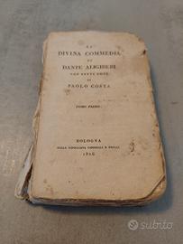 Divina Commedia Dante 1826 tomo I
