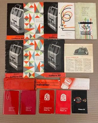 Olivetti fascicoli originali lingue varie