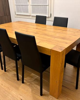 Tavolo in legno rovere