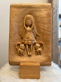 Quadretto con bambola Gorjuss di Santoro