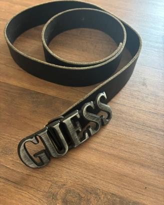 Cintura Guess nera vera pelle 110 cm