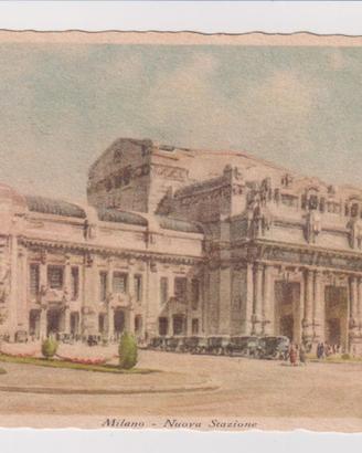Cartolina Stazione Centrale Milano Anno 1931