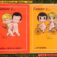VERO VINTAGE 1980 L’Amore È - 2 POSTER NO REPLICHE
