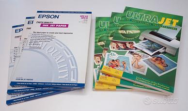 Carta fotografica Super A3 - Epson e Ultrajet