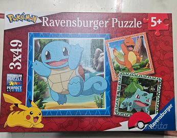 PUZZLE POKÉMON RAVENSBURGER 3×49 PEZZI