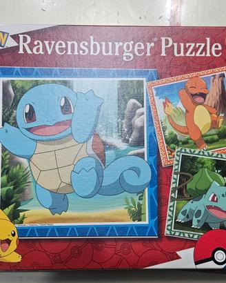PUZZLE POKÉMON RAVENSBURGER 3×49 PEZZI