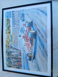 Stampe Ferrari F1 Lauda Scheckter Villeneuve 