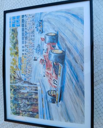 Stampe Ferrari F1 Lauda Scheckter Villeneuve 