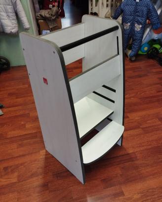 Torre legno Montessori Bianconiglio