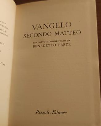 il vangelo secondo matteo Rizzoli 