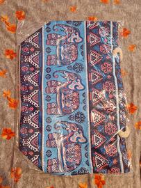 borsa da spiaggia fantasia etnica elefanti 