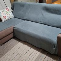 Divano letto con chaise longue 
