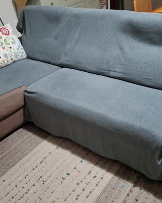 Divano letto con chaise longue 