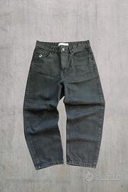 jeans neri baggy uomo taglia 40