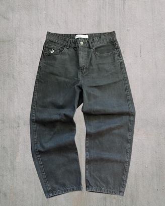 jeans neri baggy uomo taglia 40