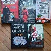 lotto di 5 libri thriller