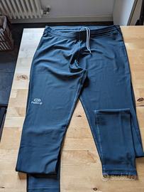Pantaloni running lunghi aderenti elasticizzati